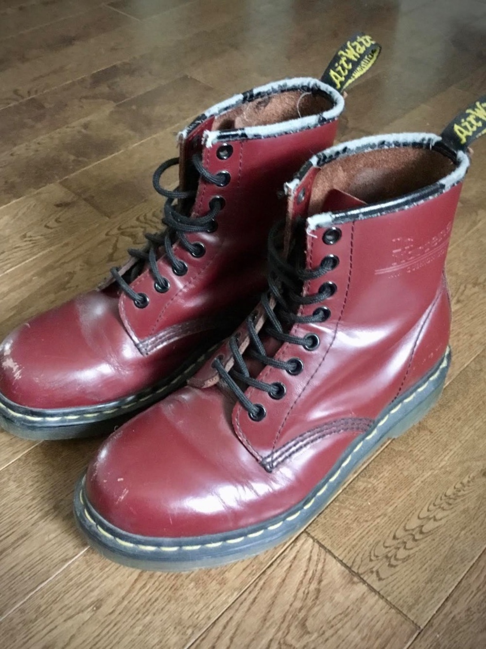 Cherry red Doc Martens size 7US lady (38 EUR)